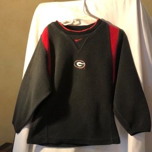 UGA Bulldogs fleece pullover, no tags but thought to be a 7